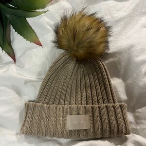Calvin Klein Beanie Hat Beige Tan Hardly Worn!
